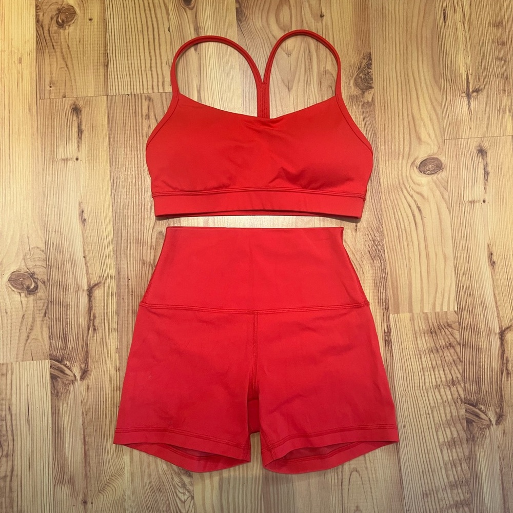 CRZ butterluxe yoga red set